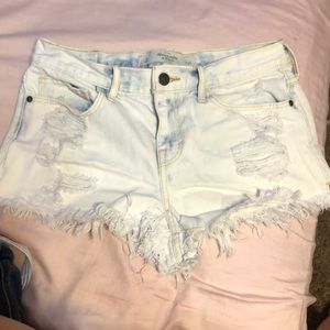 abercrombie & fitch jean shorts